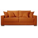 Ver imagem 2 de Sofá 3 Lugares Fixo Living Marrocos Veludo Terracota 2,2m Mk