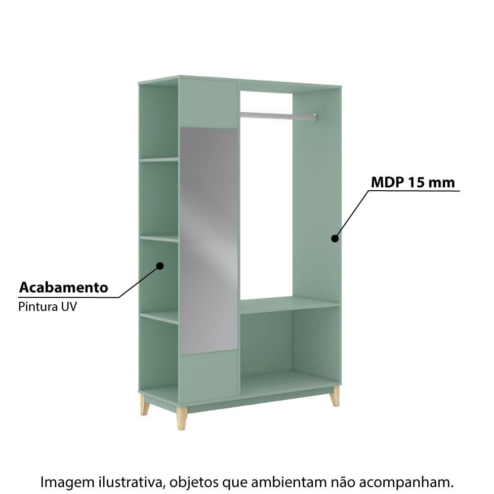 Estante Closet Legno com 5 Nichos - Oliva - 2