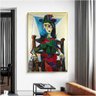 Quadro Decorativo Pablo Picasso Dora Maar Ao Gato:60x40 cm/DOURADA - 5
