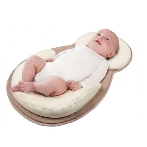 Almofada Cama para Bebê Recém-Nascido Espreguiçadeira Caminha Ultra Confortável - Marrom - 3