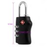 Cadeado TSA Código de Segredo Aro de Aço - Preto - 6