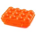 Ver imagem 4 de Caixa Dobrável Transporte Armazenamento Ovos Alça 12 Espaços Trabalho Academia Acampamento - Laranja