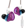 Fone de Ouvido Kz Zst Híbridos Intra-Auricular In-Ear Microfone Moldado Cancelamento de Ruído - Roxo - 3