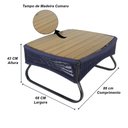 Ver imagem 5 de Conjunto de Poltronas, Namoradeira e Mesa Milão em Alumínio com Almofadas Impermeáveis para Trama Or