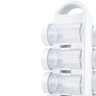 Porta Temperos Giratório Emborrachado 8 Potes Plástico Condimentos Transparente Armazenar Guardar - 4