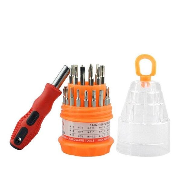 KIT Conjunto 31 em 1 Mini Chaves de Fenda Pequenas Ferramenta Precisão Multifuncional Reparo - Laran - 5