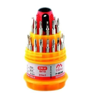 KIT Conjunto 31 em 1 Mini Chaves de Fenda Pequenas Ferramenta Precisão Multifuncional Reparo - Laran
