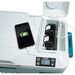 Refrigerador e Aquecedor sem Fio 18v com Cinto de Ombro Adaptador Ca Cabo 12v Dcw180z Makita - 6