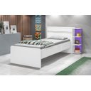 Ver imagem 2 de Cama Baú Jade Branco com Lilás - JeA Móveis