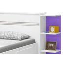 Ver imagem 4 de Cama Baú Jade Branco com Lilás - JeA Móveis