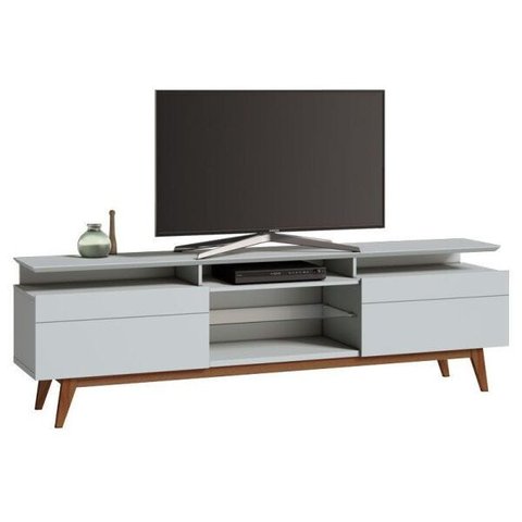 Rack Classic 2 Gavetas 2.2 Branco Acetinado - Imcal Móveis