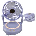 Ver imagem 1 de Ventilador Mesa Dobravel Portatil 3 Niveis Ajustavel Usb Verao Sol Calor Escrivaninha Decoraçao Maqu
