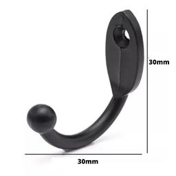 gancho para porta chaves plastico preto c 100 - 3