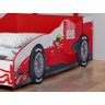 Cama Infantil Carro Formula 1 com Colchão Solteiro - Vermelho - 6
