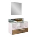 Ver imagem 2 de Gabinete para Banheiro Completo Mdf Balcão Pia Espelho Cuba