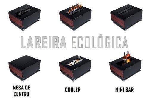 Lareira Ecológica Mini Bar Mesinha Centro Mesa Premium Luxo - 3