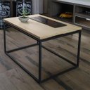 Ver imagem 2 de Lareira Mesa Ecológica Multifuncional Álcool Aquece até 30m²