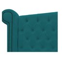 Ver imagem 3 de Cabeceira Estofada Veneza 160 cm Queen Size Suede Azul Turquesa - Doce Sonho Móveis