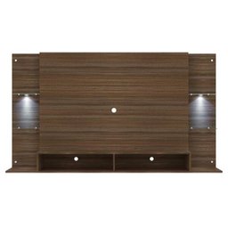 Painel Tv Até 60 Polegadas com 2 Leds e Prateleiras de Vidro Vegas Multimóveis Madeirado - 7