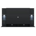 Ver imagem 7 de Painel Tv Até 60 Polegadas com 2 Leds e Prateleiras de Vidro Vegas Multimóveis Preto