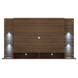 Painel Tv Até 60 Polegadas com 4 Leds e Prateleiras de Vidro Vegas Multimóveis Madeirado - 7