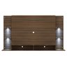 Painel Tv até 60 Polegadas com 4 Leds e Prateleiras de Vidro Vegas Multimóveis Madeirado - 7