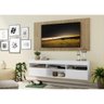 Rack com Painel e Suporte TV 65 Polegadas Suspenso e 2 Portas Londres - Branco/Rustic - 7