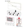 Rack com Painel e Suporte TV 65 Polegadas Suspenso e 2 Portas Londres - Branco/Rustic - 4