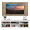 Rack com Painel e Suporte TV 65 Polegadas Suspenso e 2 Portas Londres - Branco/Rustic - 5