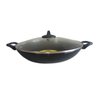 Caçarola 30cm Preta - Wok 5 Camadas Antiaderente Tampa De Vidro - Ficone Reis - 1