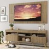 Rack com Painel Tv 65 Polegadas Londres Multimóveis Pés Retrô Rustic/Natural - 1