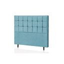 Ver imagem 1 de Cabeceira Solteiro Livia 90cm Suede Azul Turquesa