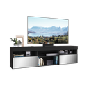 Ver imagem 2 de Rack para Tv 65 Polegadas Suspenso com Espelho e 2 Portas Paris Multimóveis Preto