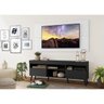 Rack com Painel TV 65 Polegadas Preto/Branco Londres Multimóveis Pés Retrô Preto - 7