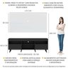 Rack com Painel TV 65 Polegadas Preto/Branco Londres Multimóveis Pés Retrô Preto - 3