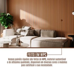 Painel Ripado Wpc Interno Wide Cor: Freijó 2,90m X 19cm (0,55m²) - 6