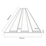 Painel Ripado Wpc Interno Wide Cor: Freijó 2,90m X 19cm (0,55m²) - 7
