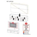 Ver imagem 4 de Rack com Painel TV 65 Polegadas com 2 Portas Londres Multimóveis Rustic