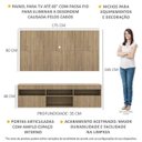 Ver imagem 3 de Rack com Painel TV 65 Polegadas com 2 Portas Londres Multimóveis Rustic