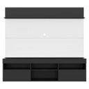 Ver imagem 1 de Rack com Painel TV 65 Polegadas Madri Multimóveis com Suporte e Prateleira Preto/Branco