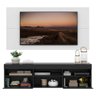 Rack com Painel TV 65 Polegadas Suspenso e 2 Portas Londres Multimóveis Preto/Branco - 5