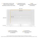 Ver imagem 4 de Painel TV 60" com 2 Leds Veneza Multimóveis Branco
