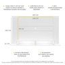 Painel TV 60" com 2 Leds Veneza Multimóveis Branco - 4