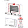 Painel TV 60" com 2 Leds Veneza Multimóveis Branco - 5