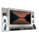 Ver imagem 3 de Painel Tv Até 60 Polegadas com 4 Leds e Prateleiras de Vidro Vegas Multimóveis Branco