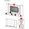 Painel Tv 60 Polegadas com 2 Leds e Nichos Veneza Multimóveis Rustic - 4