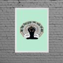 Ver imagem 1 de Quadro Be The Change You Wish To See 33x24cm - com vidro:Madeira branca