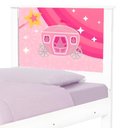 Ver imagem 4 de Cama Solteiro com Cabeceira Adesivada Carruagem Castelo