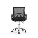 Ver imagem 6 de Kit 4 Cadeiras Secretária Office Base Giratória em Tela Mesh - Preto