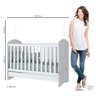 Berço Multifuncional 3 em 1 Minicama Bala de Menta Branco - Adj Decor - 6